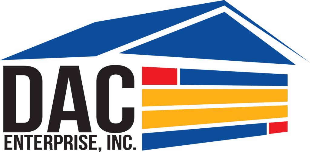 DAC Enterprise, Inc. logo with blue roof and bold lettering.